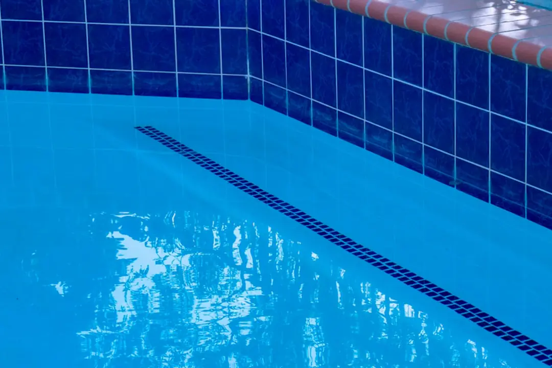 Vidange lente d’une piscine gonflable vers un potager paillé, avec tuyau diffusant l’eau au pied des légumes.