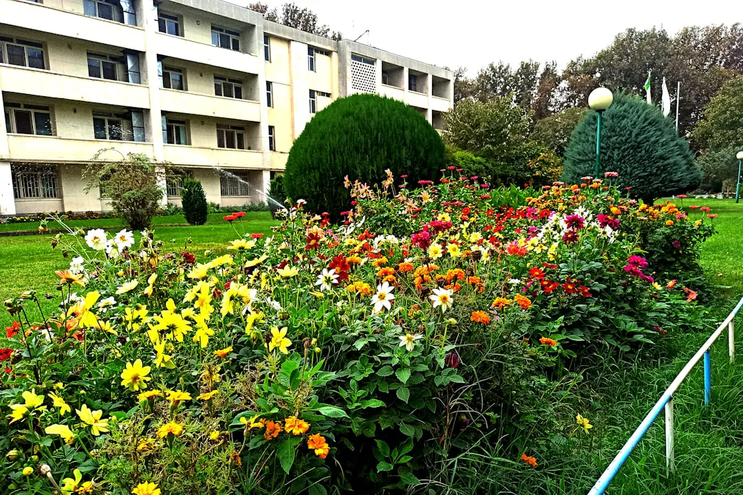 Atelier de jardinage en plein air avec semis et outils sur une table dans un jardin français au printemps